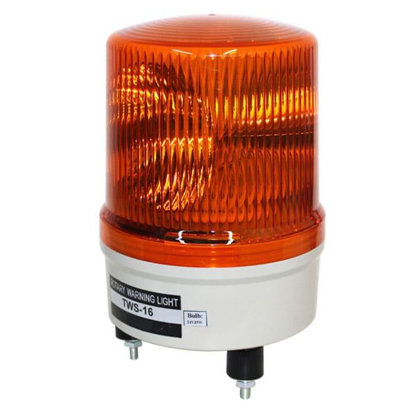 Baliza Emergencia Rotativo 160mm 24VCA/VCC Naranja
