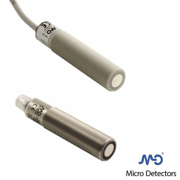 Sensor ultrasónico cilíndrico - Distancias de hasta 2,2m.
