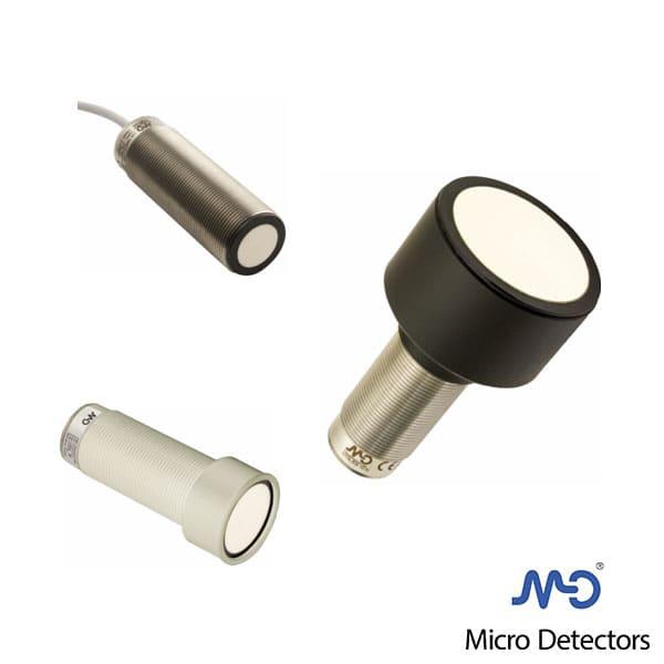 Sensor ultrasónico cilíndrico - Distancias de hasta 6,5m.