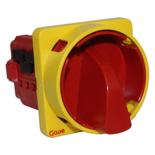 Interruptor de conmutación para atierramiento tiemporario 30A-3 Posiciones montaje frontal
