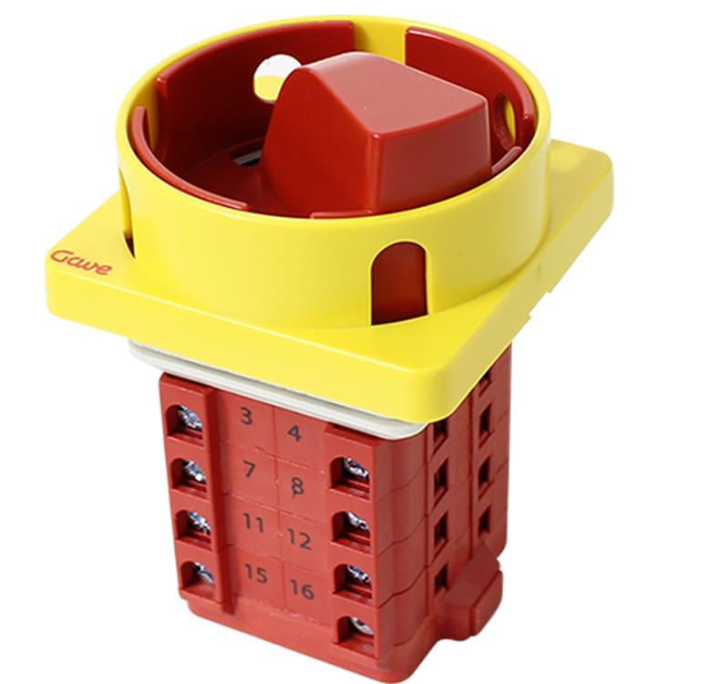 Interruptor de conmutación para atierramiento tiemporario 40A-3 Posiciones -montaje frontal