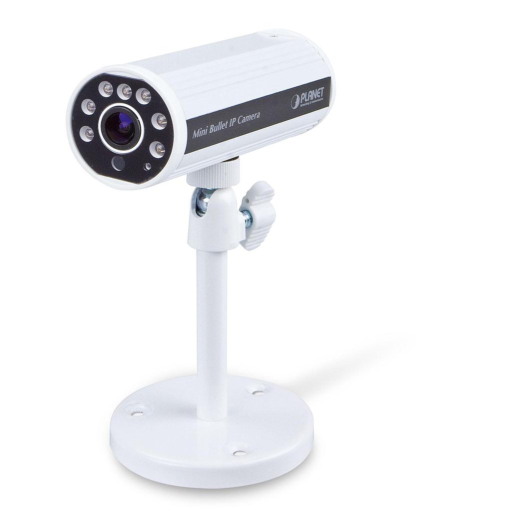 HD Ultra-Mini Bullet IR IP Camera. IR-5meter, POE, H.264/MJPEG, 720P@30fps