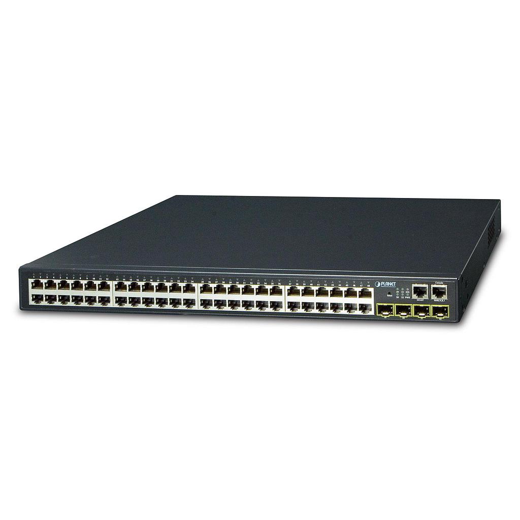 Layer 3 48-Port 10/100/1000T + 4-Port 1000X SFP Stackable Managed Switch