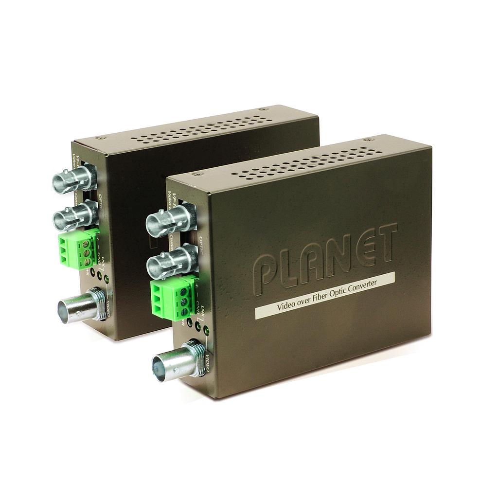 Video over Fiber(ST) converter, a pair include Tx & Rx in package