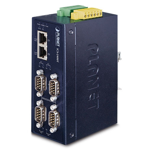 Servidor de Dispositivo Serial Industrial 4 Puertos RS-232/RS-422/RS-485