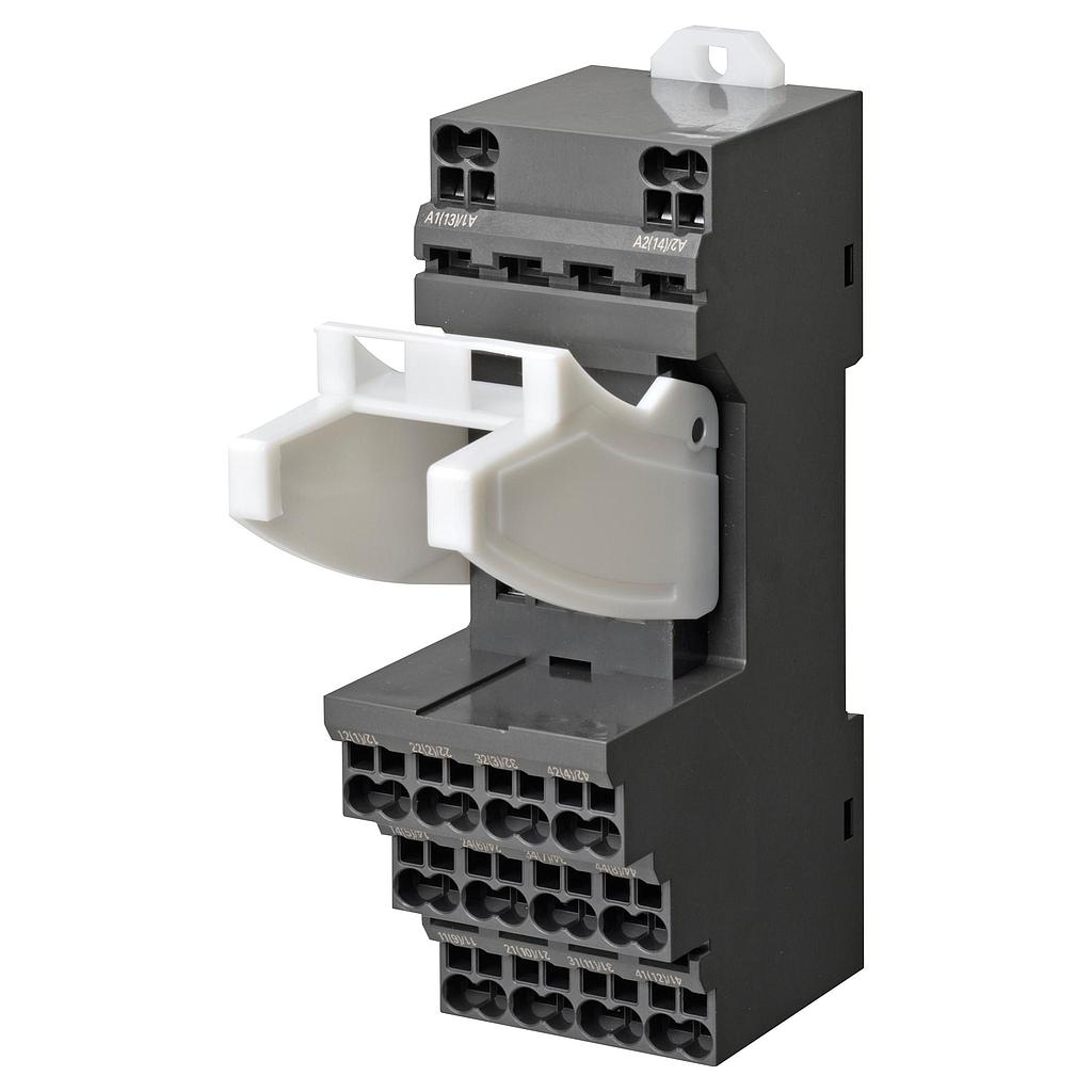 Socket, Din Rail/Surface Mounting, 31mm, 14-Pin, Push-In Terminals