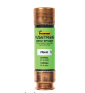Fusible1 Amp 250 Volt, lento, Clase RK5