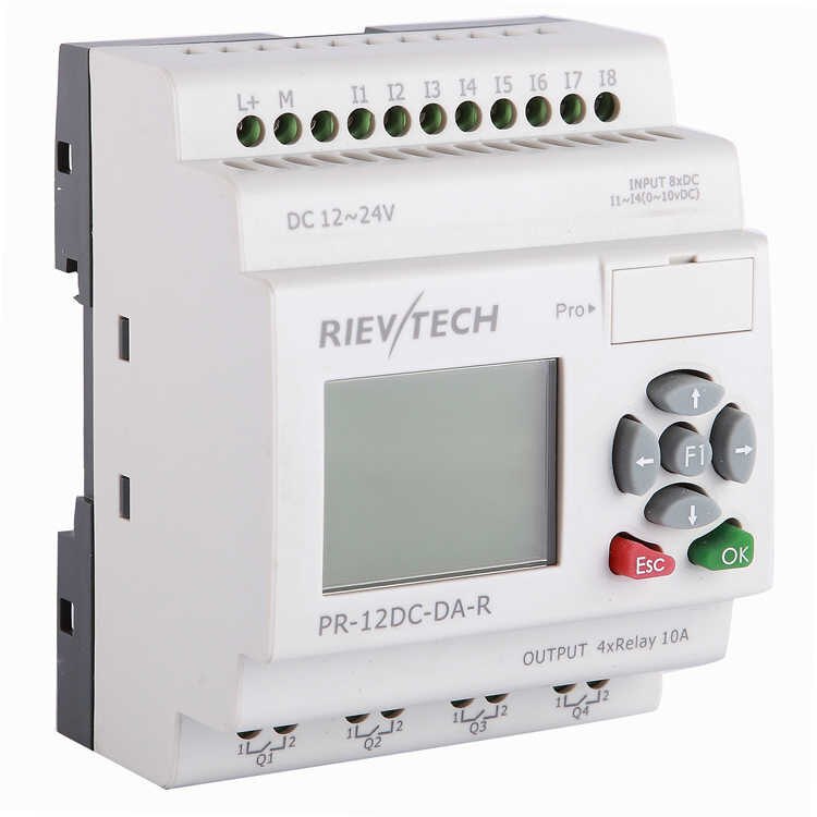 PLC 4DI-AI, 4DI y 4DO RELÉ 10A DC12V-DC24V Rievtech