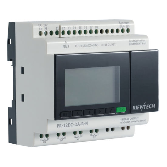 PLC programable por software PR-12DC-DA-R-N Rievtech
