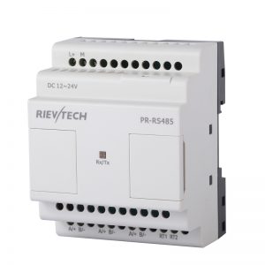 Módulo de expansión de salida 2 Analog (0-10V ó 0-20mA) 12/24VDC Rievtech