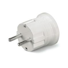 ENCHUFE MACHO SCHUKO VOLANTE  2P+T 16A  220- 250V AC  BLANCO