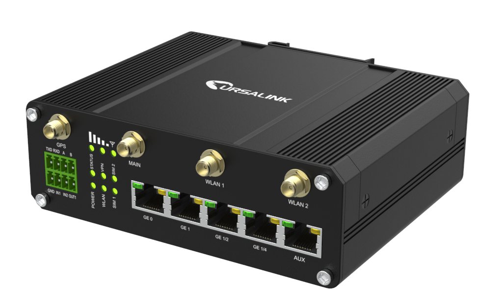 Router Ursalink 3G/4G WIFI  1WAN 4LAN 1RS232 1 RS485 1DI 1DO VOICE PORT