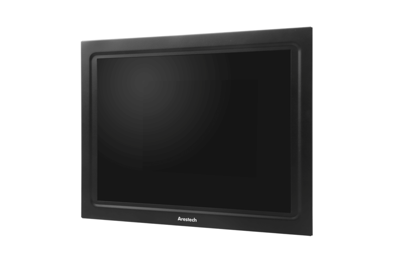 Arestech Display 17" 4:3 (1280 x 1024) 350 nits, IP54 front panel, 5-wire Resistive touch screen, USB & RS-232 interface, 1 VGA, DC 12~24V