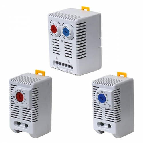 Termostato BimetAlico 060C Contacto 1NA refrigerar Montaje DIN 