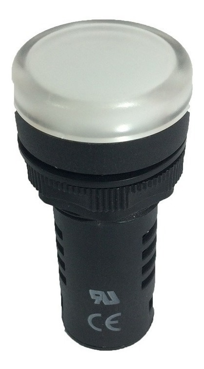 Piloto LED 22mm 110VCC/VCA Blanco