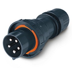 ENCHUFE MACHO VOLANTE 3P+N+T IP66/IP67 32A 6h 380-415V ATEX, II 2D ZONA 21 USO ATMOSFERA CON RIESGO DE EXPLOSIÓN POLVO