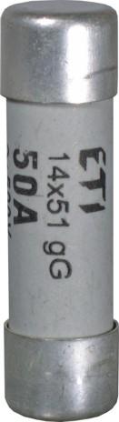 Fusible 14x51 mm; curva aM; 50A; 500V; CH14, con percutor indicador de fusión