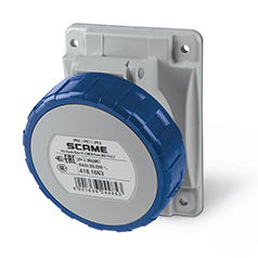 ENCHUFE HEMBRA P/EMPOTRAR 3P+T IP67 16A 6h 380-415V FIJACION 70X87mm