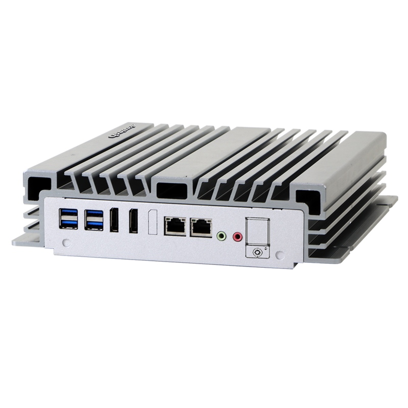 Intel 8th Gen Core i LGA1151 CPU, H310, 2 DDR4 memory, 4 USB3.1, 4 USB2.0, 2 RS-232/422/485, 2x GbE, 1 VGA, 2 DP, Line out, Mic In, DC 12/19~28V, Phoenix Connector   