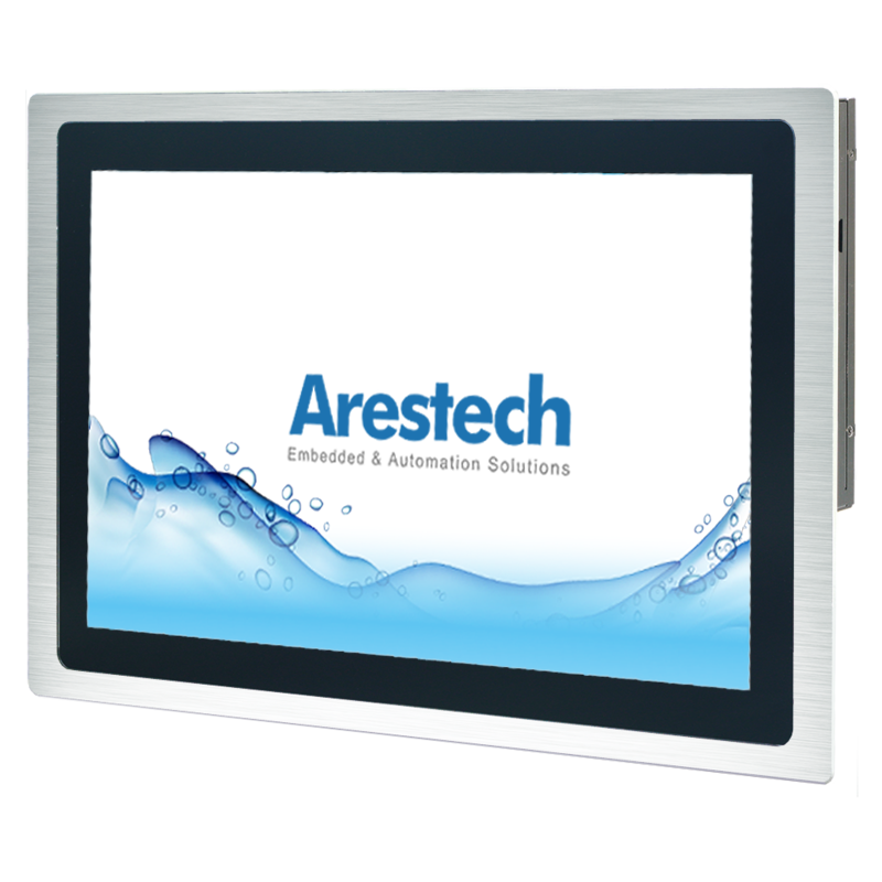 21.5" 16:9 (1920 x 1080), 1000nits, Stainless Steel 316 Brush IP65 front panel, Projected capacitive touch screen, USB interface, 1 VGA, 1 DP, 1 HDMI, DC 12~24V, Phoenix Connector