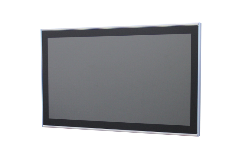 21.5" 16:9 (1920 x 1080), 250nits, Fanless Panel PC with Intel Celeron J1900 GHz CPU, Projected Capacitive Touch, 2 USB 3.0, 2 USB 2.0, 3 RS-232, 1 RS-232/422/485, Line out, 8-bit DIO, 2 GbE, 1 VGA, 1 HDMI, DC 9-36 V, Phoenix Connector