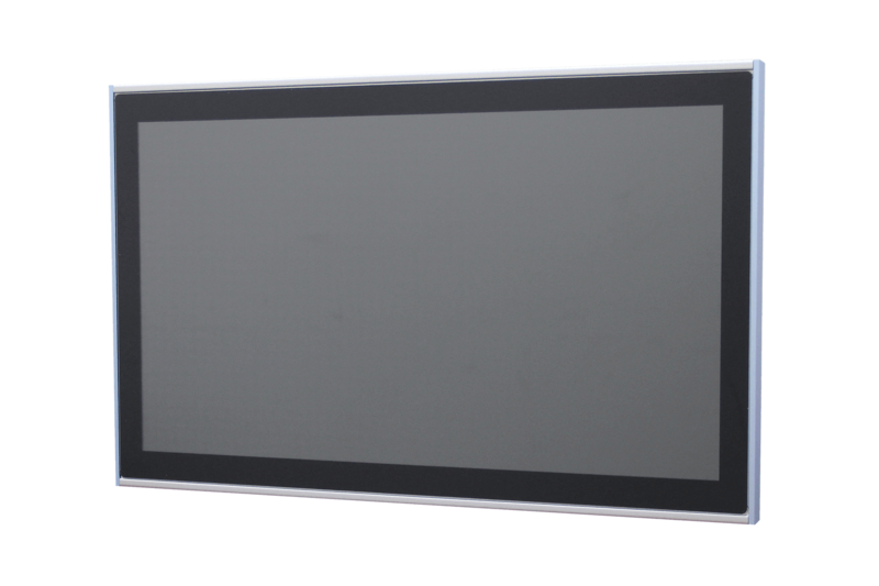 18.5" 16:9 (1366 x 768), 250nits, Fanless Panel PC with Intel Celeron J1900 CPU, Projected Capacitive Touch, 2 USB 3.0, 2 USB 2.0, 3 RS-232, 1 RS-232/422/485, Line out, 8-bit DIO, 2 GbE, 1 VGA, 1 HDMI, DC 9-36 V, Phoenix Connector