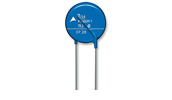 Varistor S20K275, Metal Oxide, 630pF, 100A, Clamping, 710V, Varistor 430V