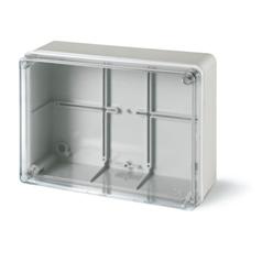 CAJA  DE DERIVACION ESTANCA TAPA TRANSPARENTE IP56 GW 650°C 190x140x70mm