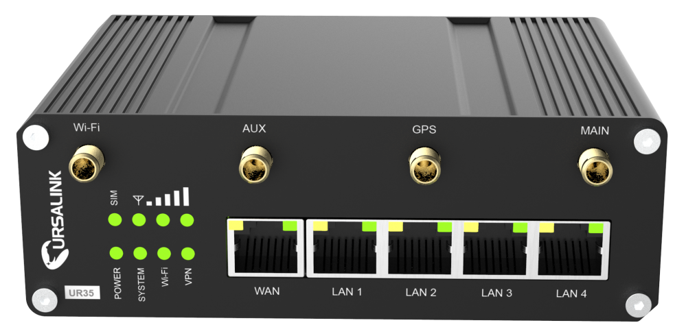 Router LTE 4G/4LAN/1xRS232+1x485/WLAN/GPS/POE