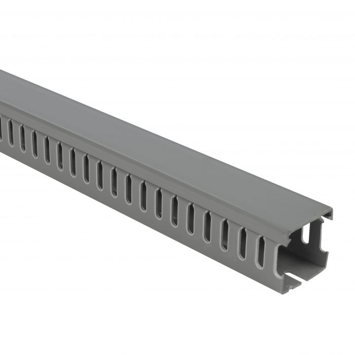 Canaleta ranurada 25X40 X 2MT Gris