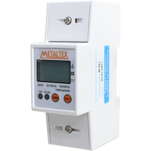 Medidor de energía monofásico 220V -100A MODBUS RS485