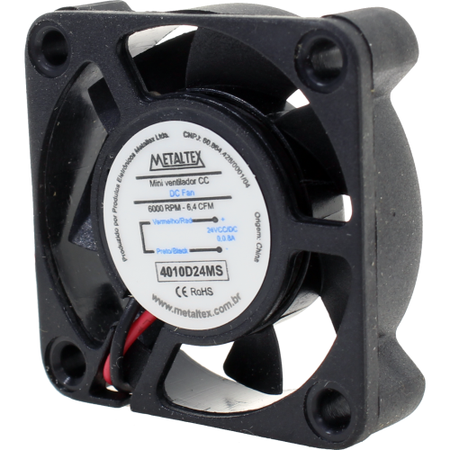 Ventilador CC, 120x120x38mm, 12VCC, 2400RPM, rodamiento