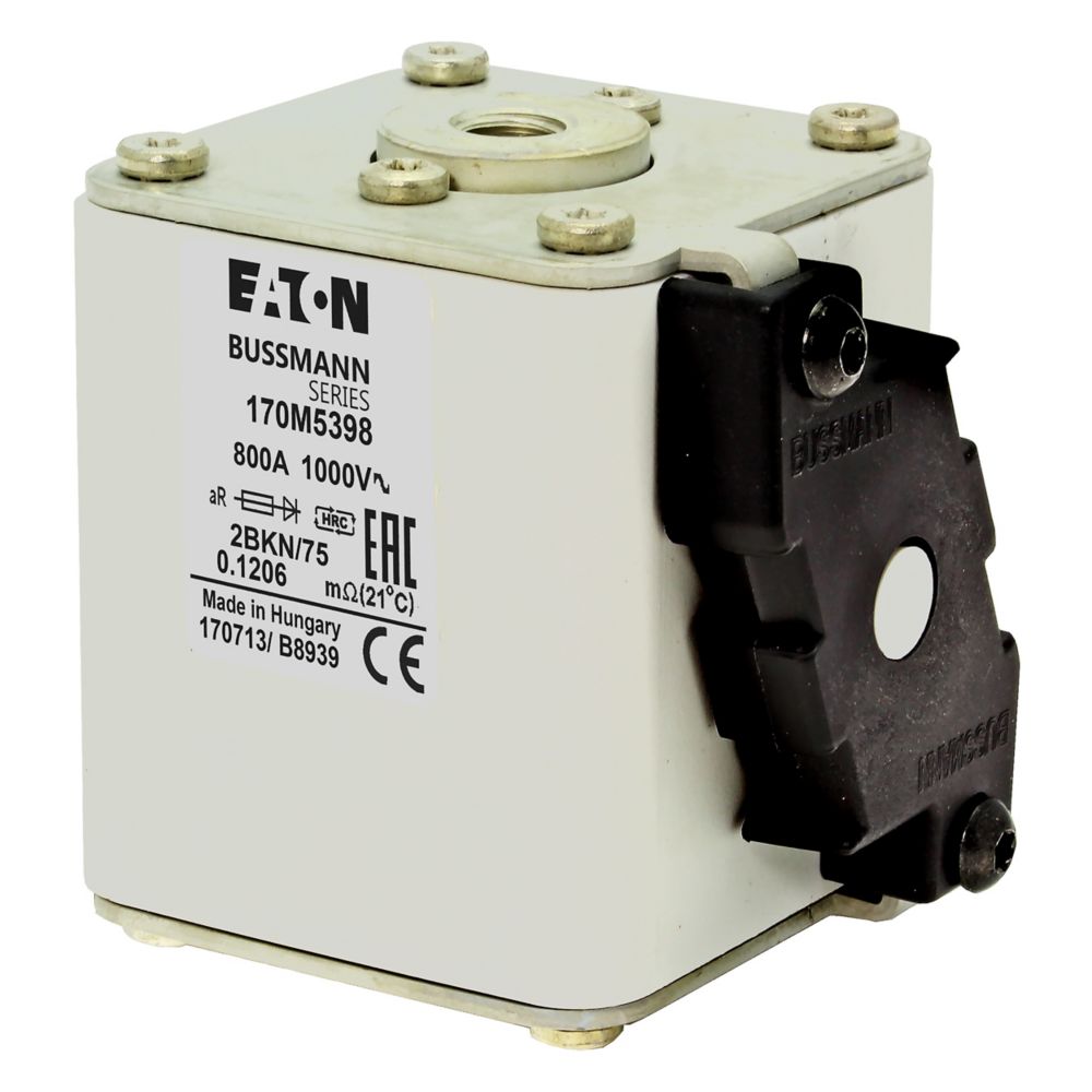 Fusible rápido 800A, 1000V, curva aR, roscado 2BKN/75