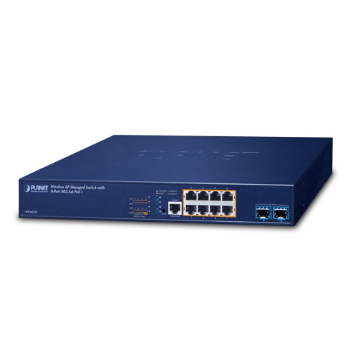 Wireless AP Managed Switch with 8-Port 10/100/1000T 802.3at PoE + 2-Port 10G SFP+ (120W PoE Budget, 200m Extend mode, AP Grouping, batch provisioning, floor map, ERPS Ring, CloudViewer app, MQTT, Cybersecurity features, Hardware Layer 3 RIPv1/v2, OSPFv2/v3 dynamic routing, supports1G, 2.5G SFP and 10G SFP+)