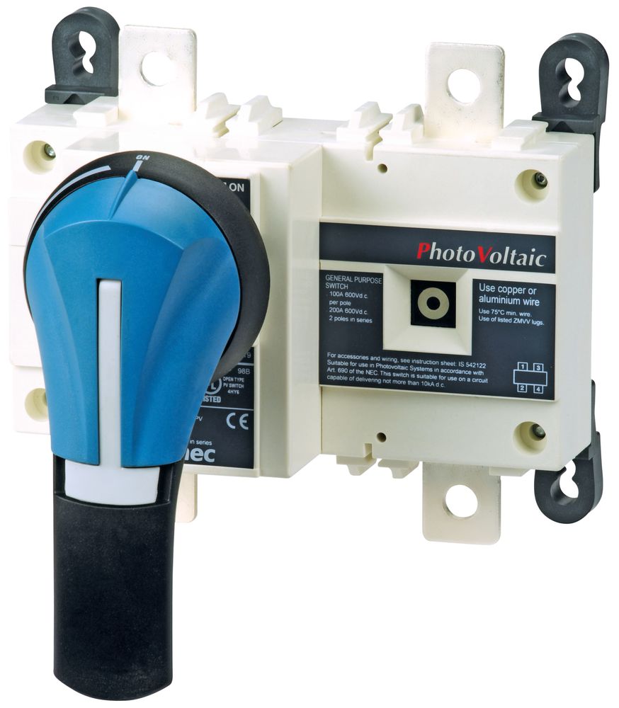 Desconectador fotovoltaico SIRCO 1500VDC, 250A, 3 polos SOCOMEC