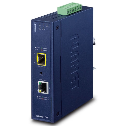Industrial 1-Port 10/100/1000T + 1-Port 100/1000/2500X SFP