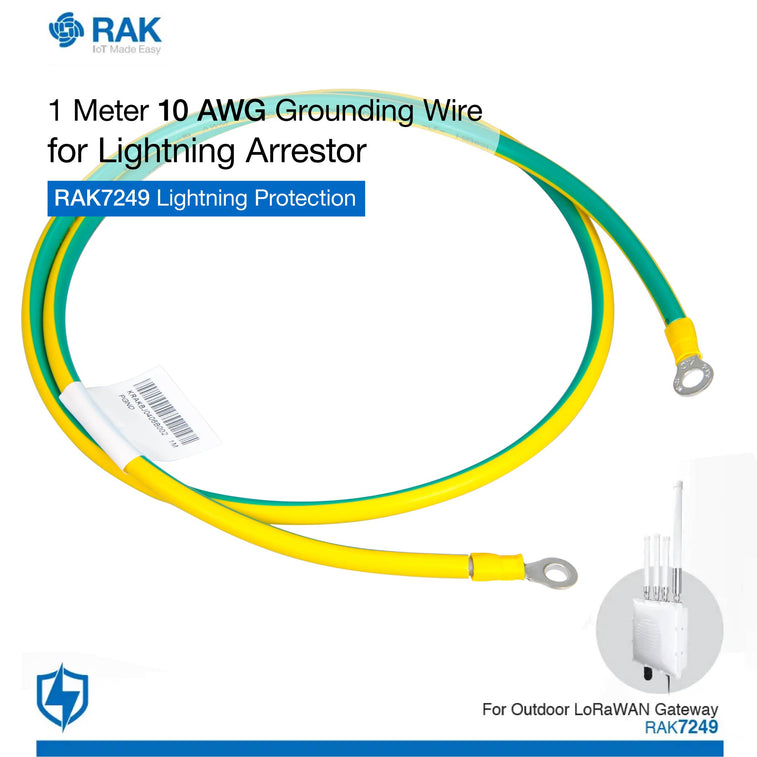 1 Meter Lightning Arrestor for 10 AWG Grounding Wire