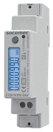 Contador monofásico directo hasta 40A Countis  E03 230 VAC con comunicación MODBUS RS-485 + MID