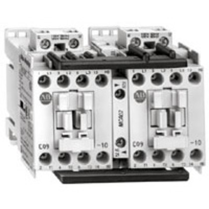 Reversing Contactor, 9A, 24V DC Coil, 2 NO 2 NC Auxiliary Contacts