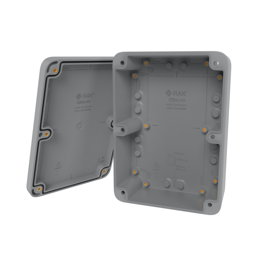 Gabinete gris Unify IP67 180x130x60mm