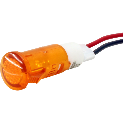 Piloto LED 10MM - 12VCA/CC amarillo cable 20cm