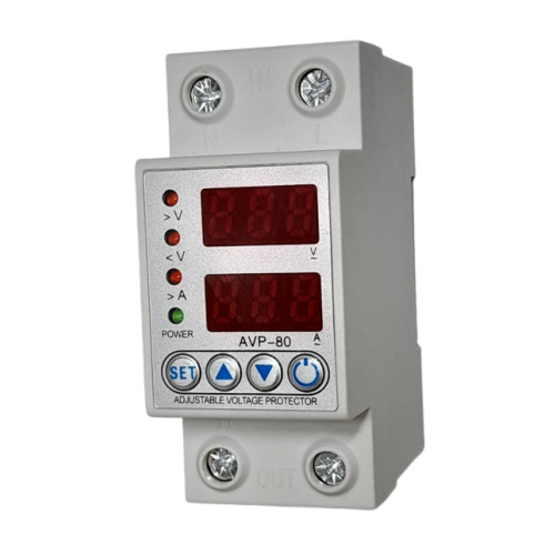 Relé de protección digital sobrecorriente, sub y baja tensión 40A 220V - 2 POLOS
