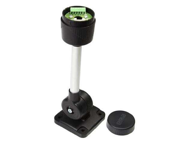 Base para torre 70mm con haste articulada 100mm, Negra, IP65   