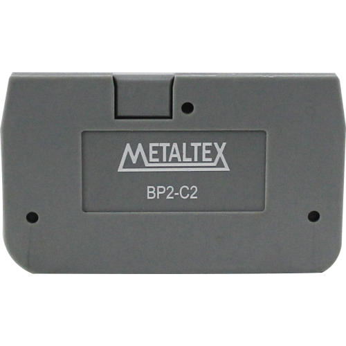 Tapa para bornera 2,5mm² 2 vías gris