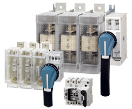 Interruptor-seccionador con fusibles NH2 FUSERBLOC de 3x400A para accionamiento frontolateral