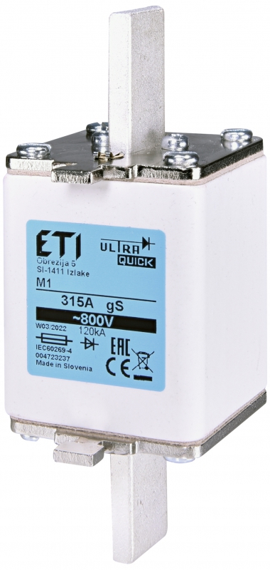 Fusible ETI NH1 gS 200A 800V