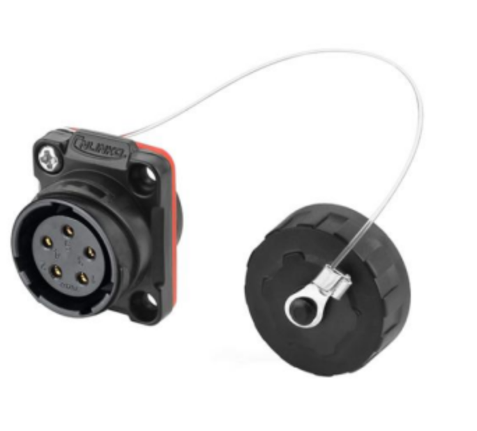 Conector Serie YM-20 Hembra 5 Pines Socket Soldar CNLINKO