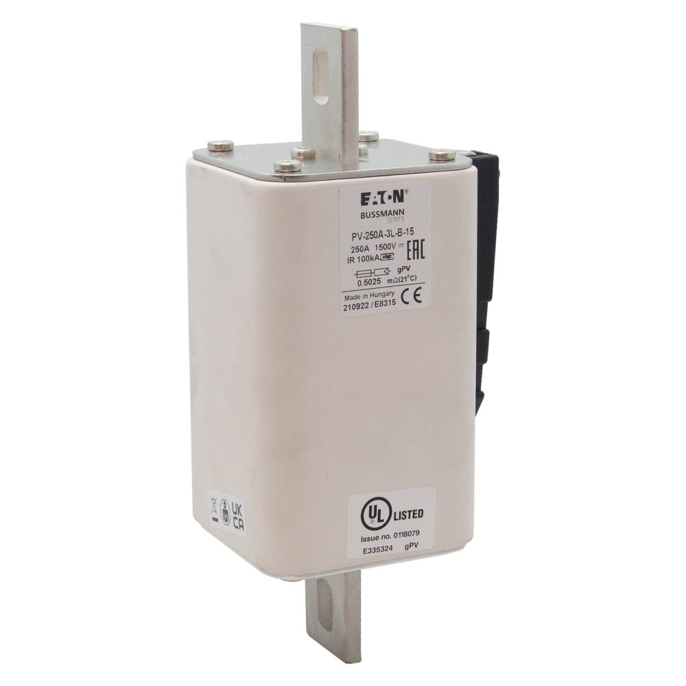 Fusible 250A, curva gPV, tamaño 2XL, 1500VDC