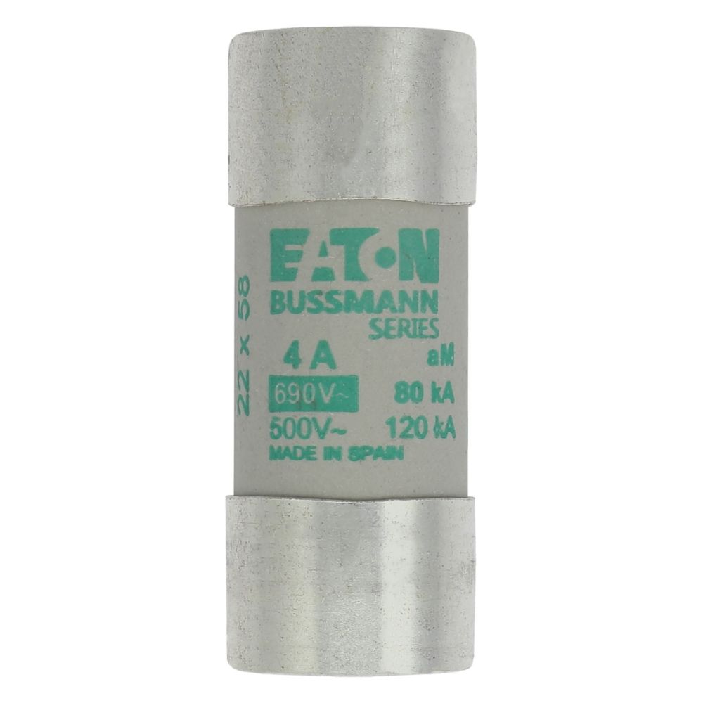 Fusible Bussmann 4A, curva aM, 22x58mm, 690Vac