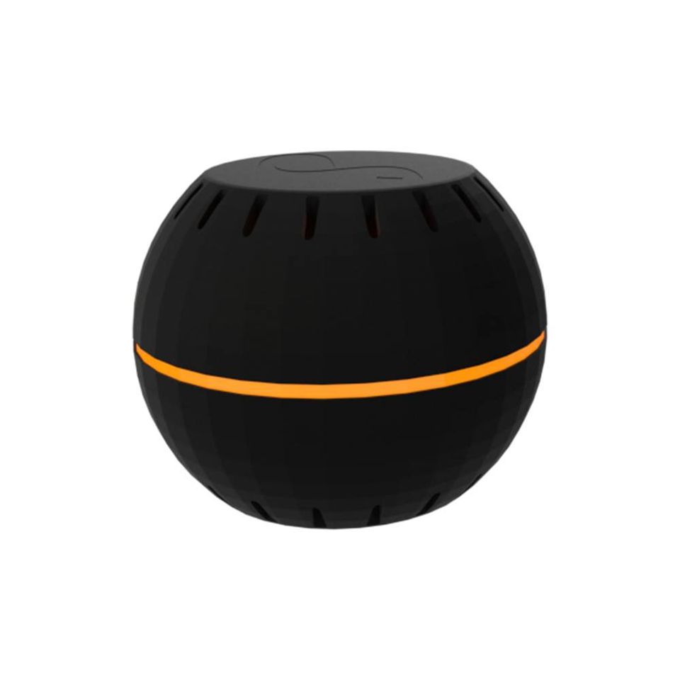 Sensor inteligente de humedad y temperatura operado por WiFi negro